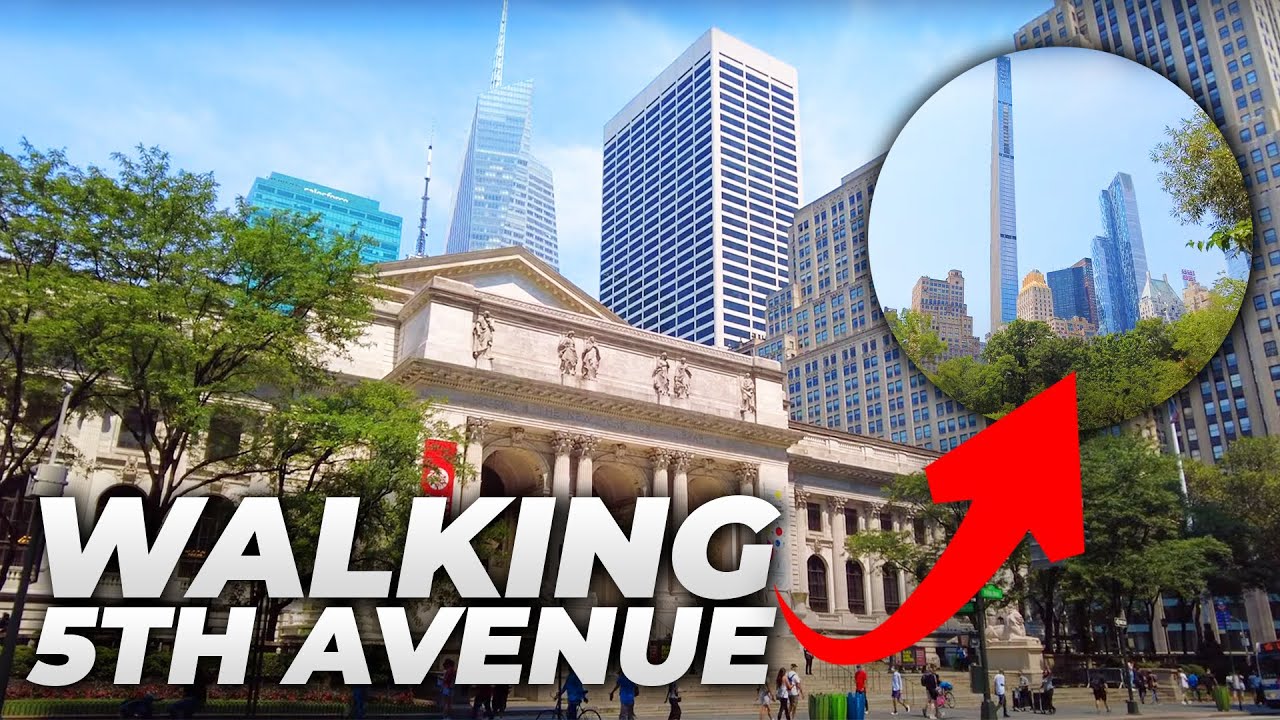Walking NYC : 5th Avenue, Central Park, Rockefeller Center & St. Patrick's Cathedral (July 2021)