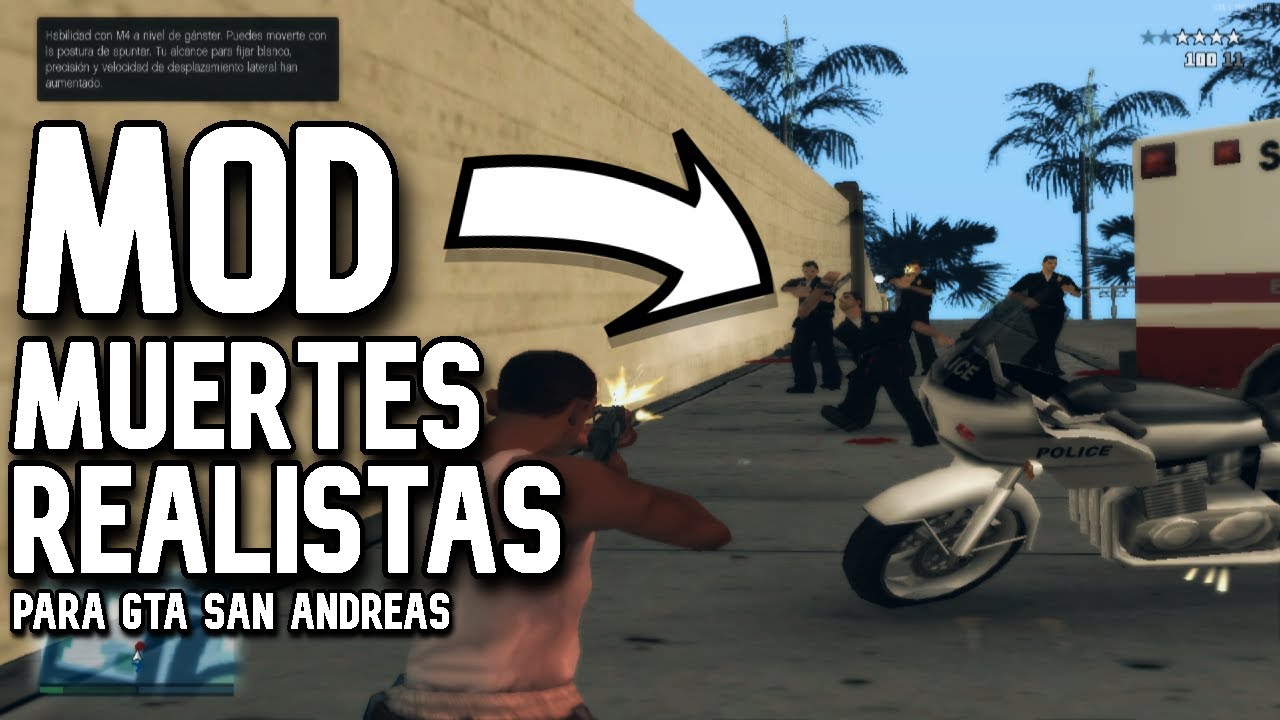 DESCARGAR MOD MUERTES REALISTAS PARA GTA SAN ANDREAS