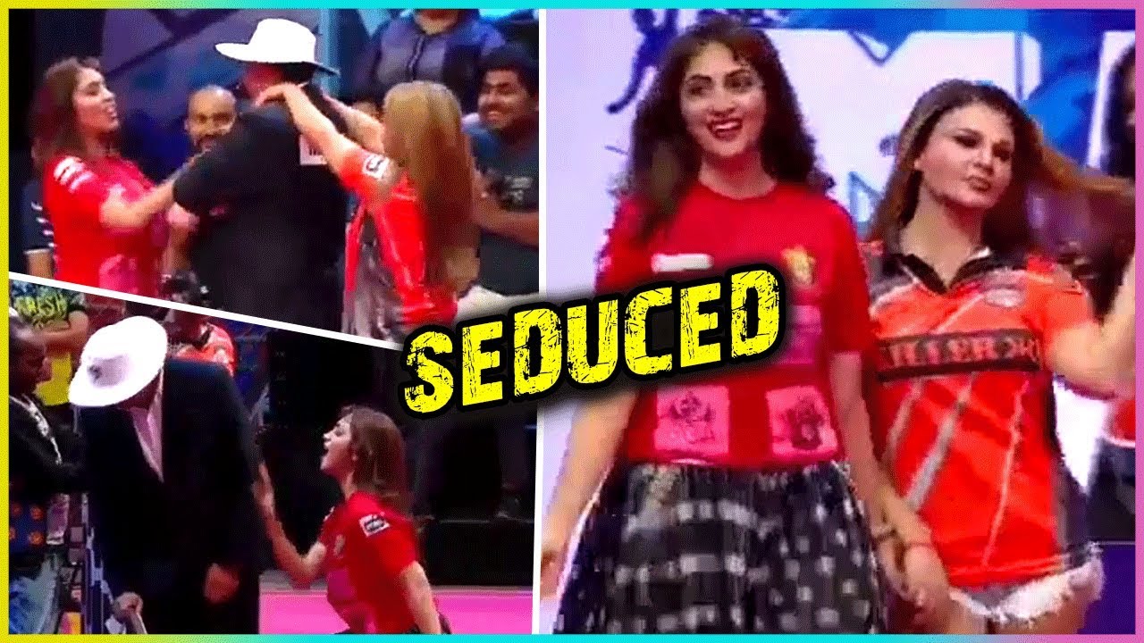 Rakhi Sawant And Arshi Khan SEDUCE Umpire At BCL 2018