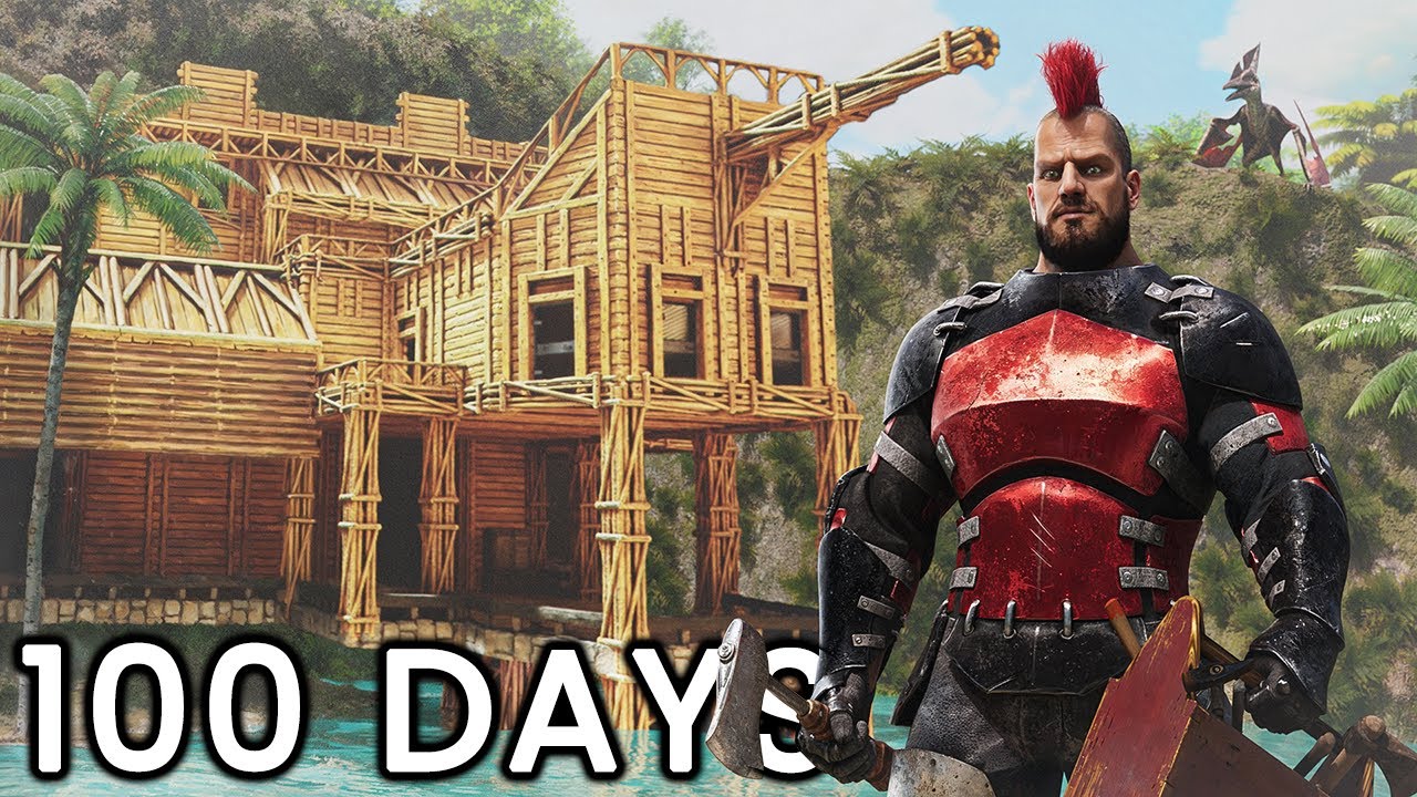 I Spent 100 Days In Ark Survival Ascended - The Island