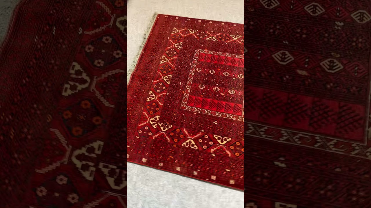 Afghan oriental rug 100% wool size 242x155 cm hand made super tight knotted.