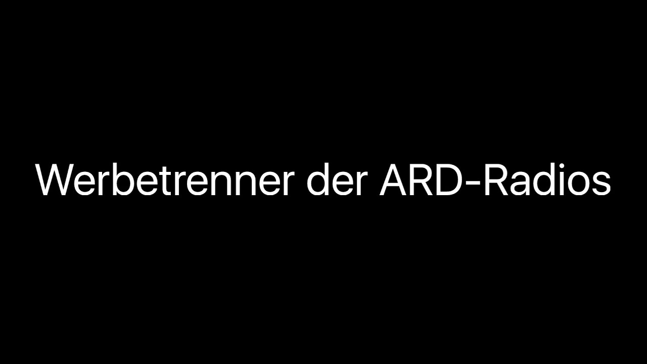 Alle Werbetrenner der ARD-Radios (2023)