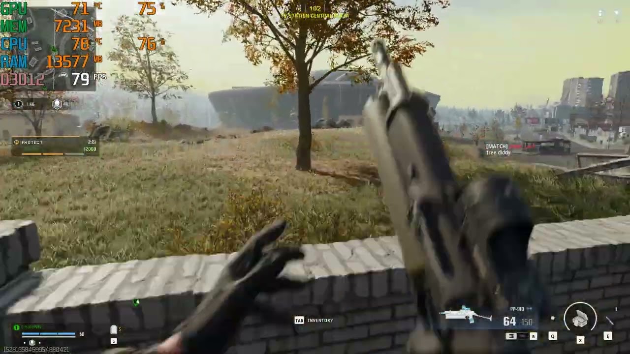 Warzone Verdansk Ryzen 5 5500 RX 5700 XT 1080P Balanced Settings