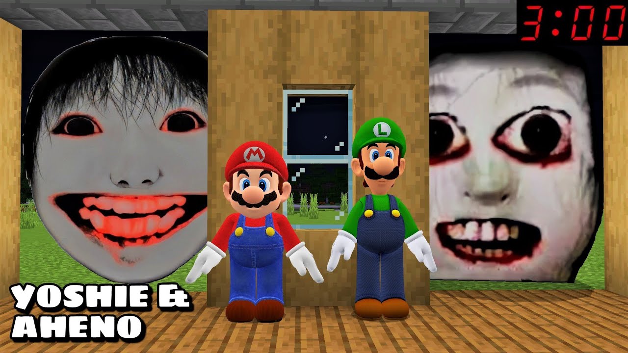 YOSHIE AND AHENO ARE CHASING ME in Minecraft - Gameplay - Coffin Meme