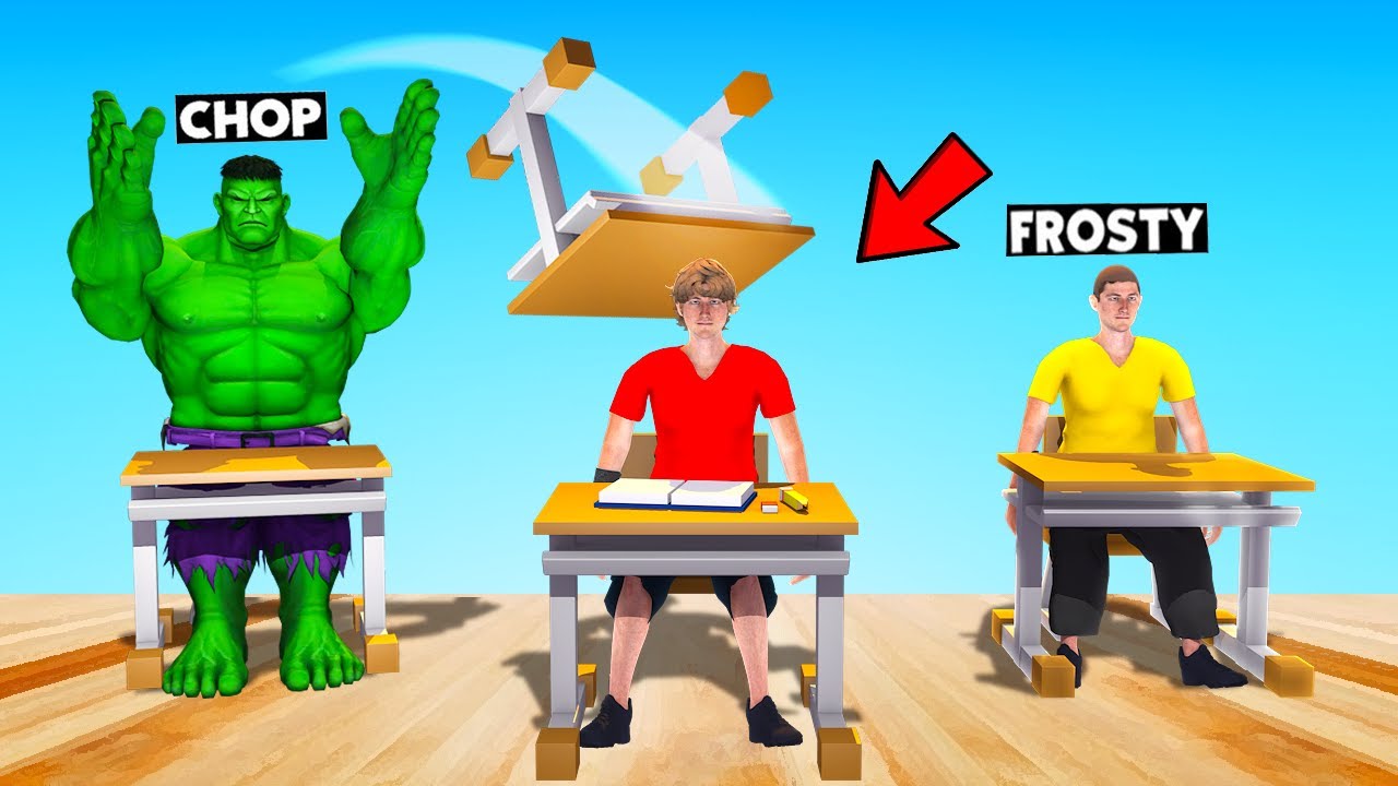 CHOP TROLLING WITH HULK IN BAD GUYS AT SCHOOL REAL