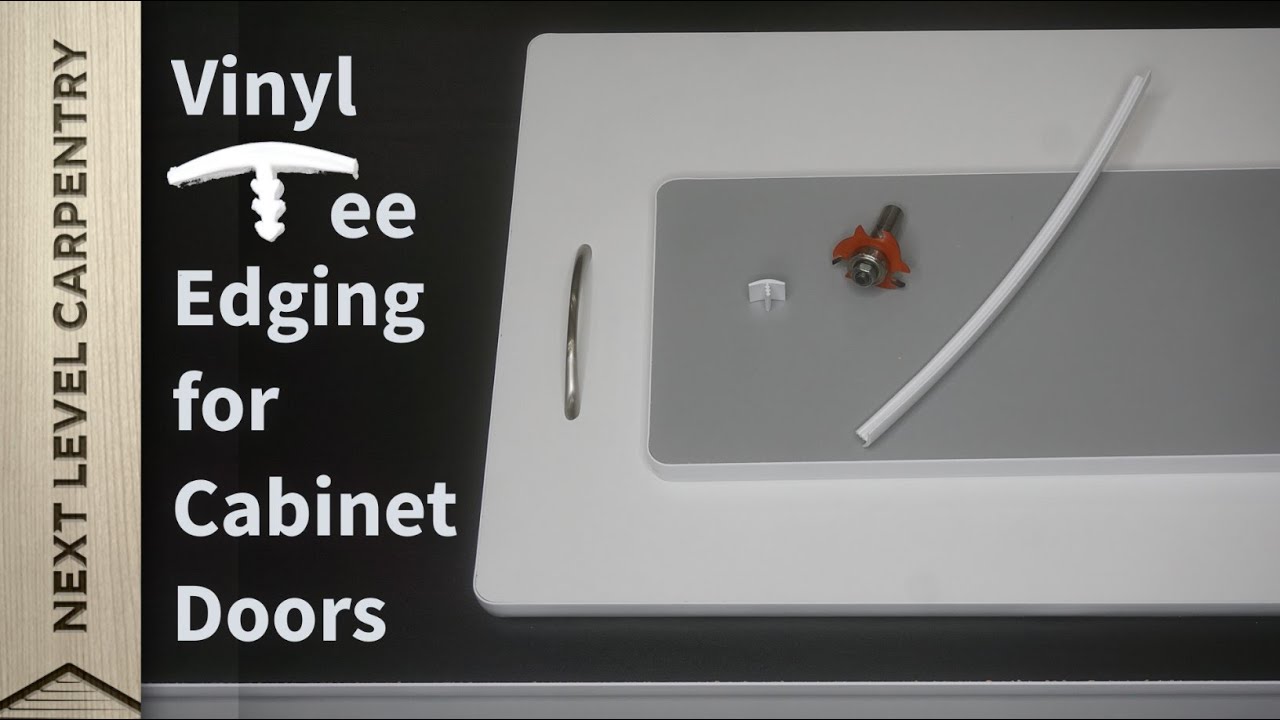 Vinyl Tee Edging for Cabinet Doors