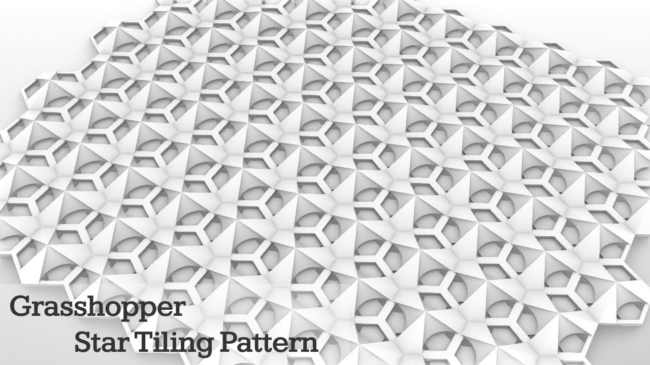 Grasshopper Star Tiling Pattern