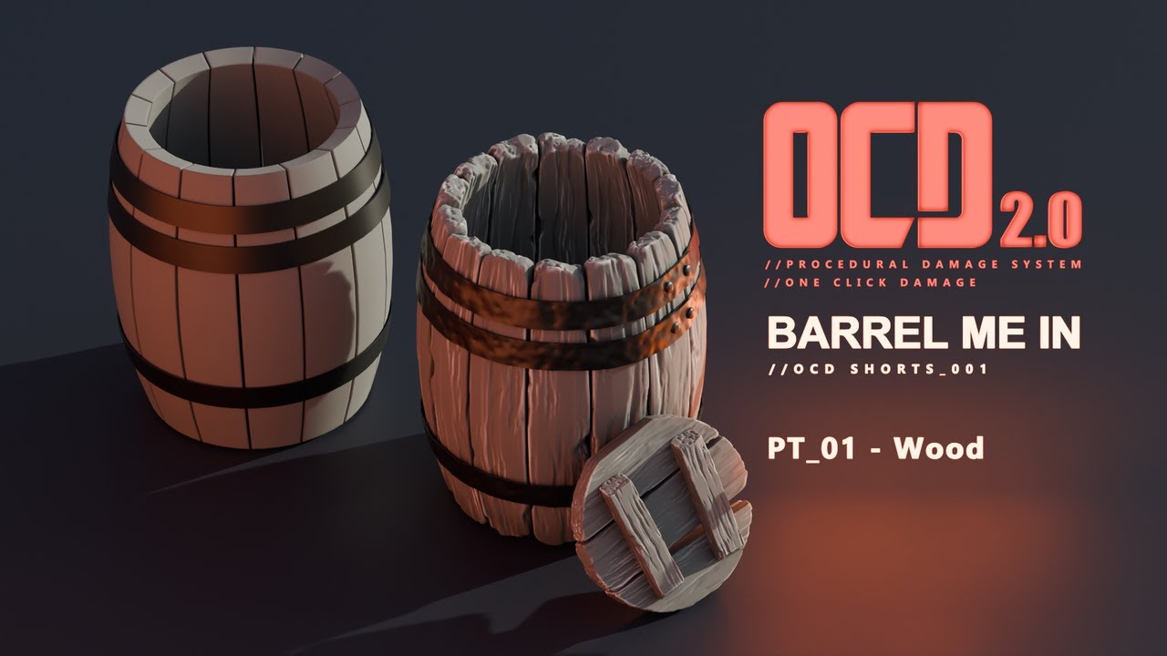 OCD2.0: Wooden Barrel Pt 1 | Blender Tutorial