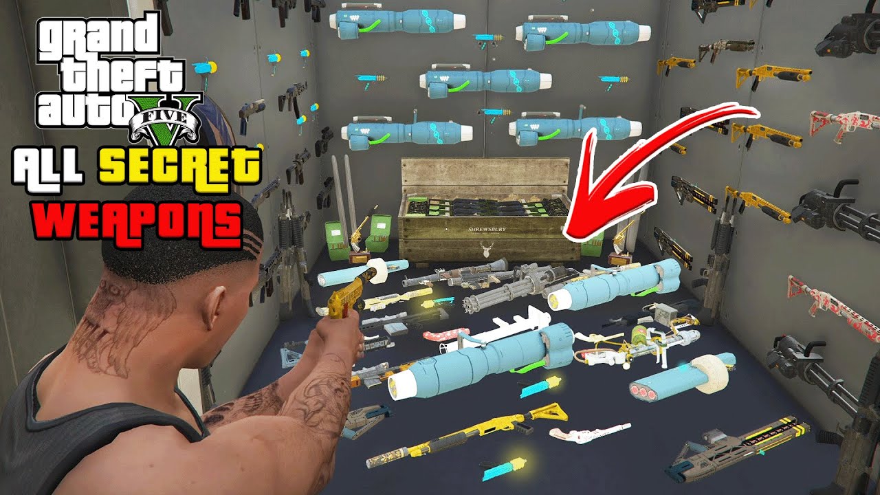 GTA 5 - How to Unlock Secret Weapons! (Fort Zancudo Weapons)