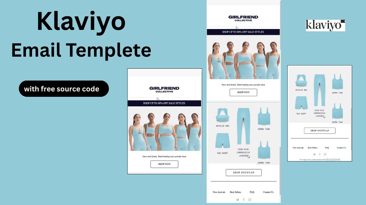 Klaviyo Email Template for eCommerce 2025 – Download Free Source Code | Girlfriend collection
