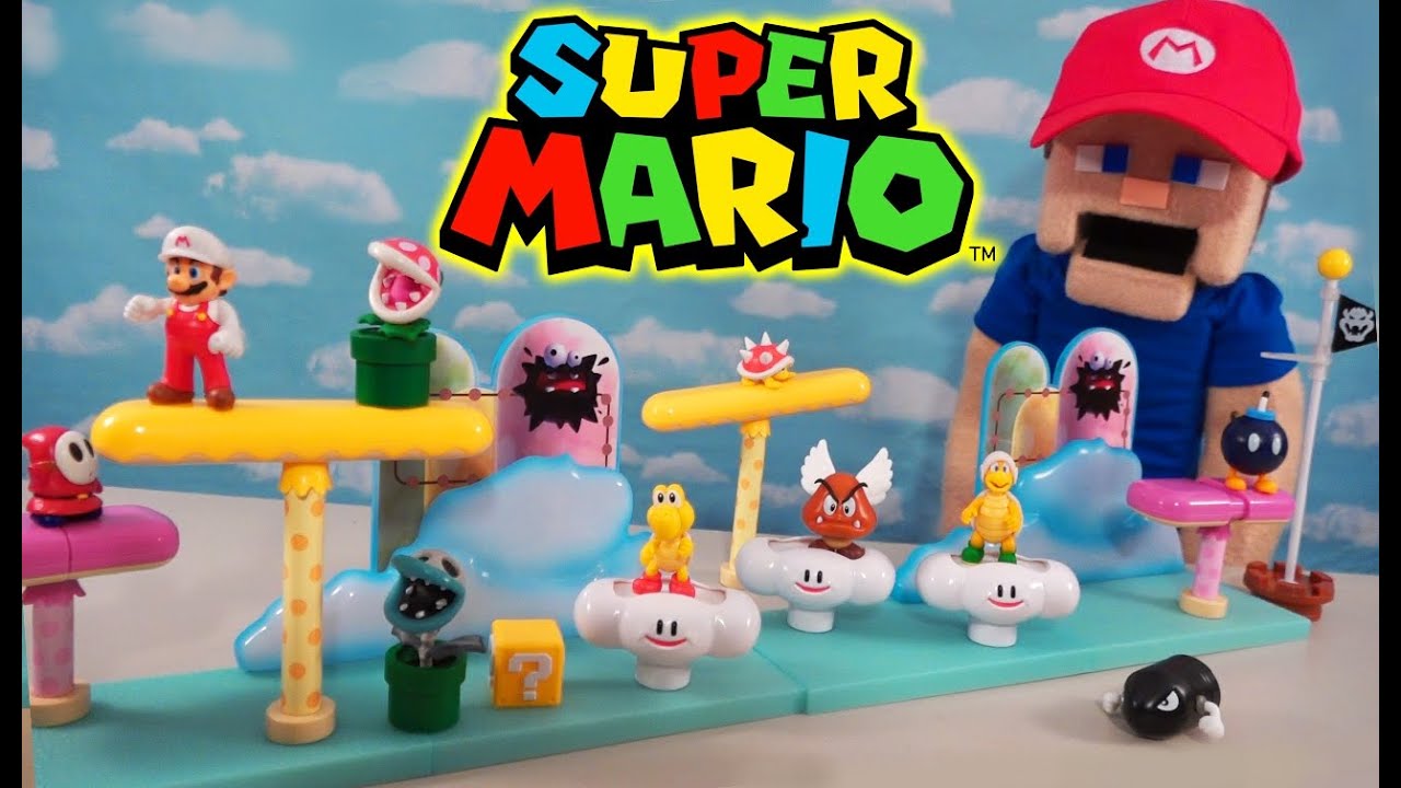 Игровой набор-диорама Super Mario Bros CLOUD WORLD! Фигурки World of Nintendo 2020