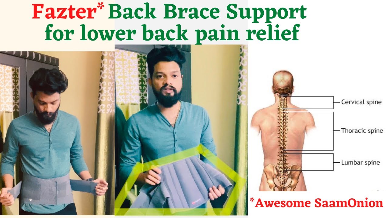 Lower back brace support | Fazter back pain belt review in Tamil | Awesome SaamOnion