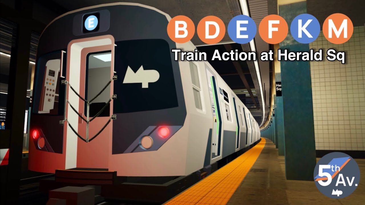 PTA Subway | B/D/E/F/K/M Train Action at Herald Sq (6/18/25)