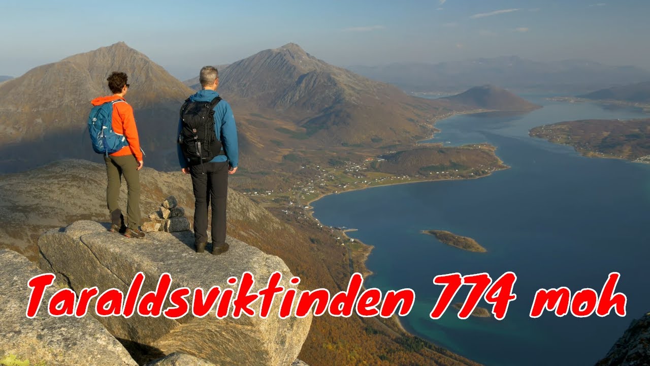 Fjelltur Taraldsviktinden 774 moh (Fiskefjorden / Tjeldsund) - 04.10.2020 - 4k