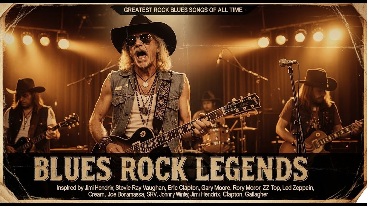 Legendary Performance Rock Blues Inspired ZZ Top, The Animal, Stevie Ray Vaughan, Jimi, Eric Clapton
