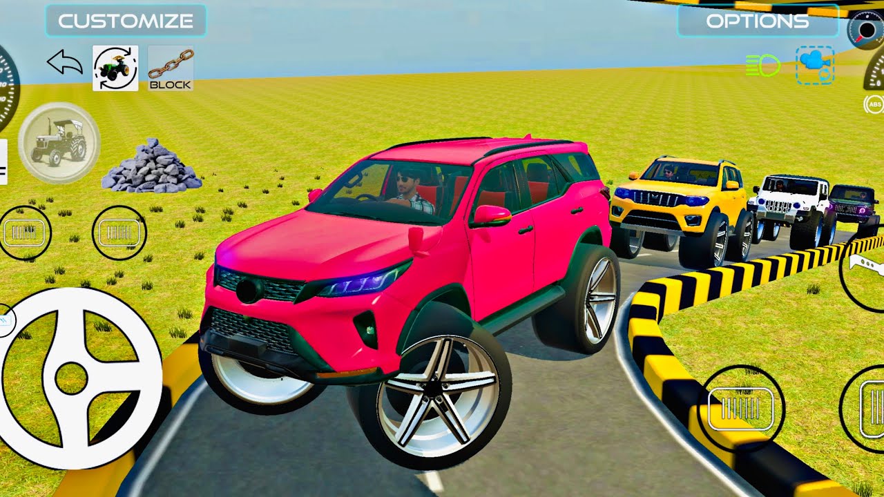 Driving Fortuner 4x4 and Scorpio N offroading gameplay in Game 🔥 #fortuner #scorpio #car #gameplay 