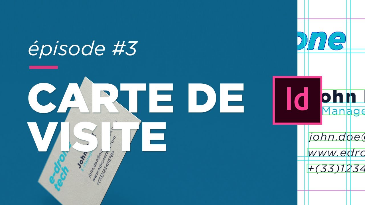 Création d'une carte de visite avec InDesign