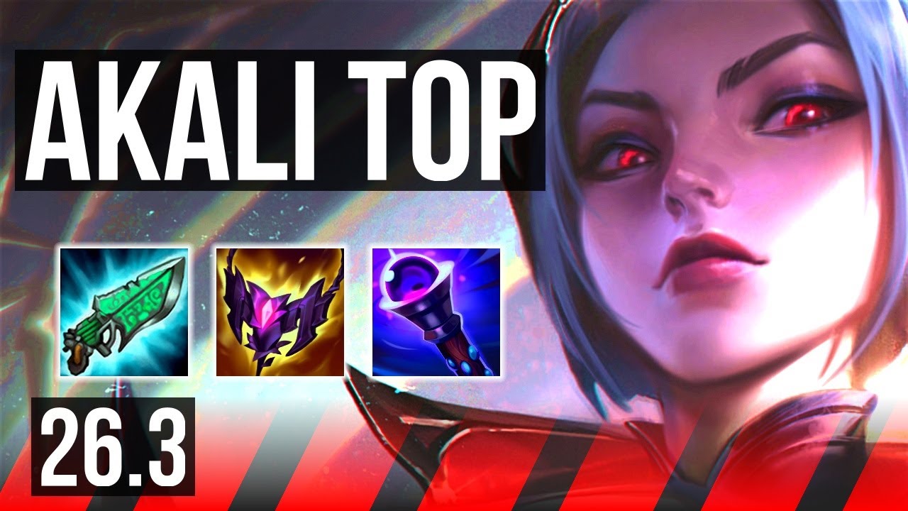 AKALI vs ZAAHEN (TOP) | 52K damage | KR Master | 26.3