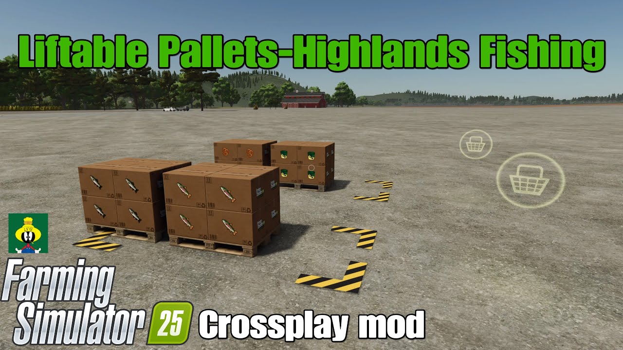 Подъёмные поддоны &mdash; Highlands Fishing / FS25 кроссплей мод