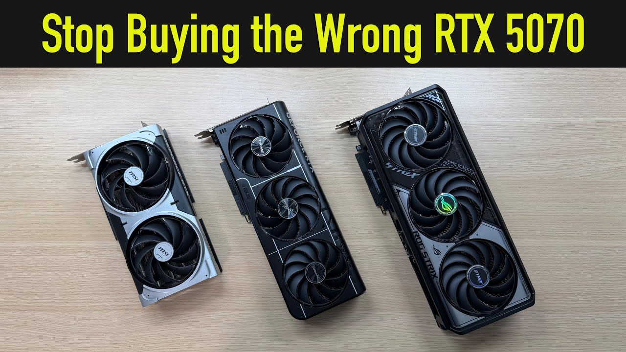 Я протестировал самую дешевую и самую дорогую видеокарту RTX 5070 [с 2 вентиляторами и с 3 вентил...