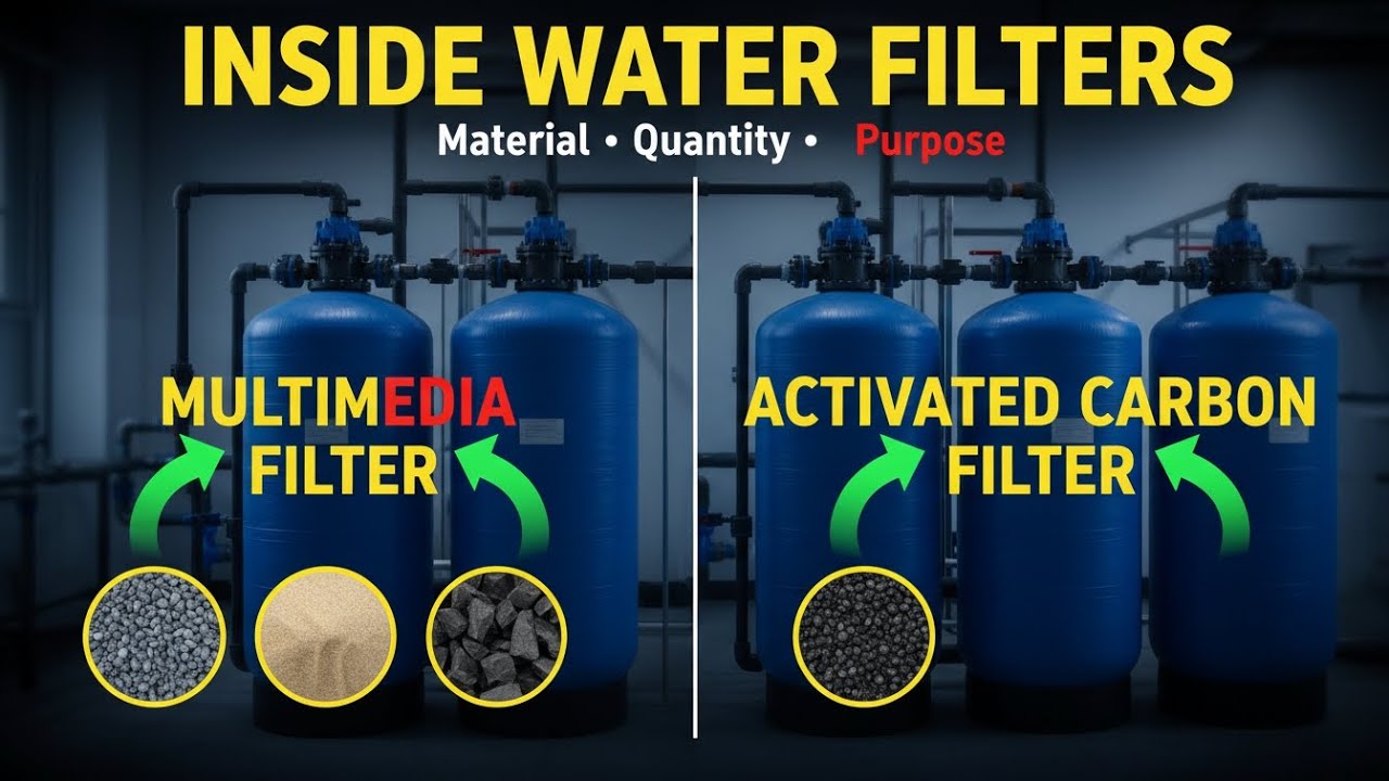 Multimedia Filter & Activated Carbon Filter | Inside Media, Working Principle & Applications