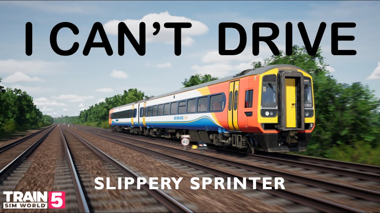Slippery Sprinter | TSW5 Midland Main Line | Class 158 | Driver's POV
