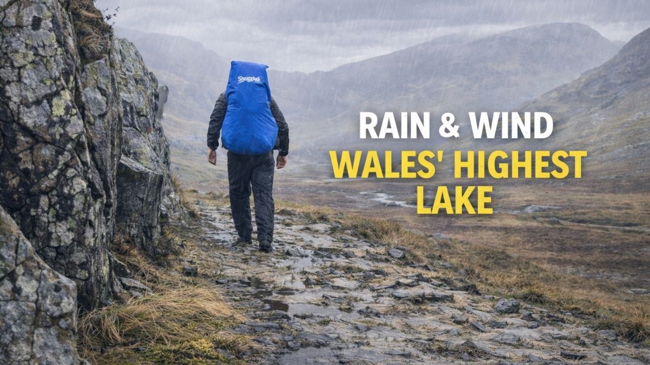 Wildcamping Wales Highest Lake In Relentless Rain & Wind