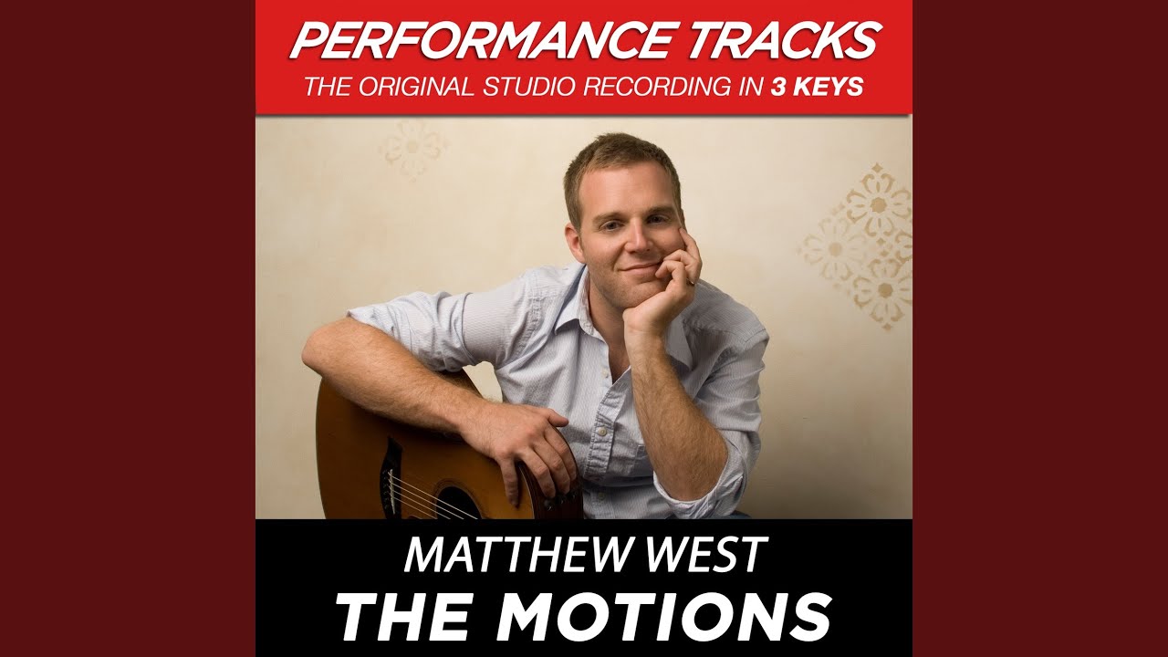 The Motions (Medium Key-Premiere Performance Plus w/ Background Vocals; TV Track)