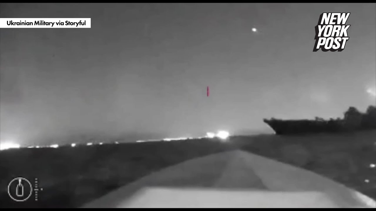 Russia accuses Ukraine of attacking Black Sea navy base and Crimea with drones