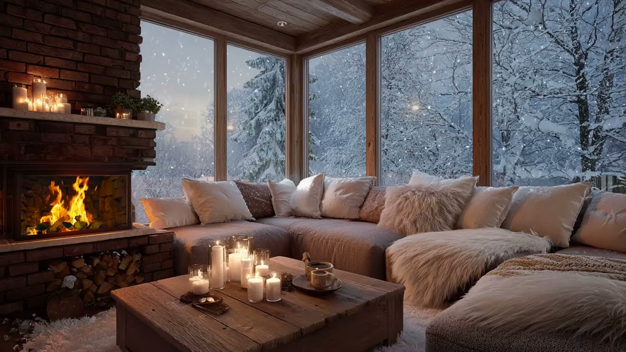 Winter hush drifts through the room 🌿 helping the mind slow and breathe easier now