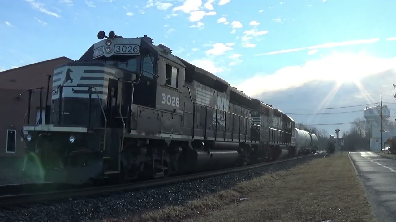 CA-11 & PA-70 on 2/21/26 - NS 3026 leads PA-70 with Cab Mounted RS3L