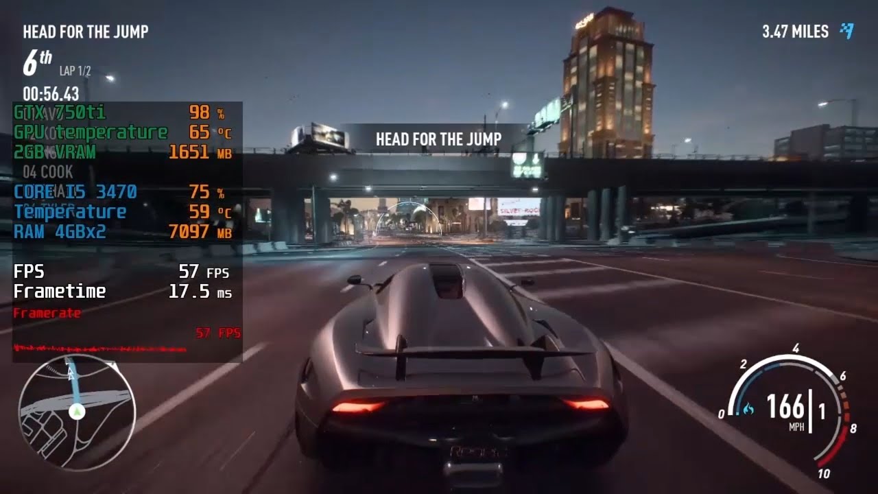 GamePlay Benchmark Need For Speed PAY BACK on GTX 750 ti | Core I5 3470