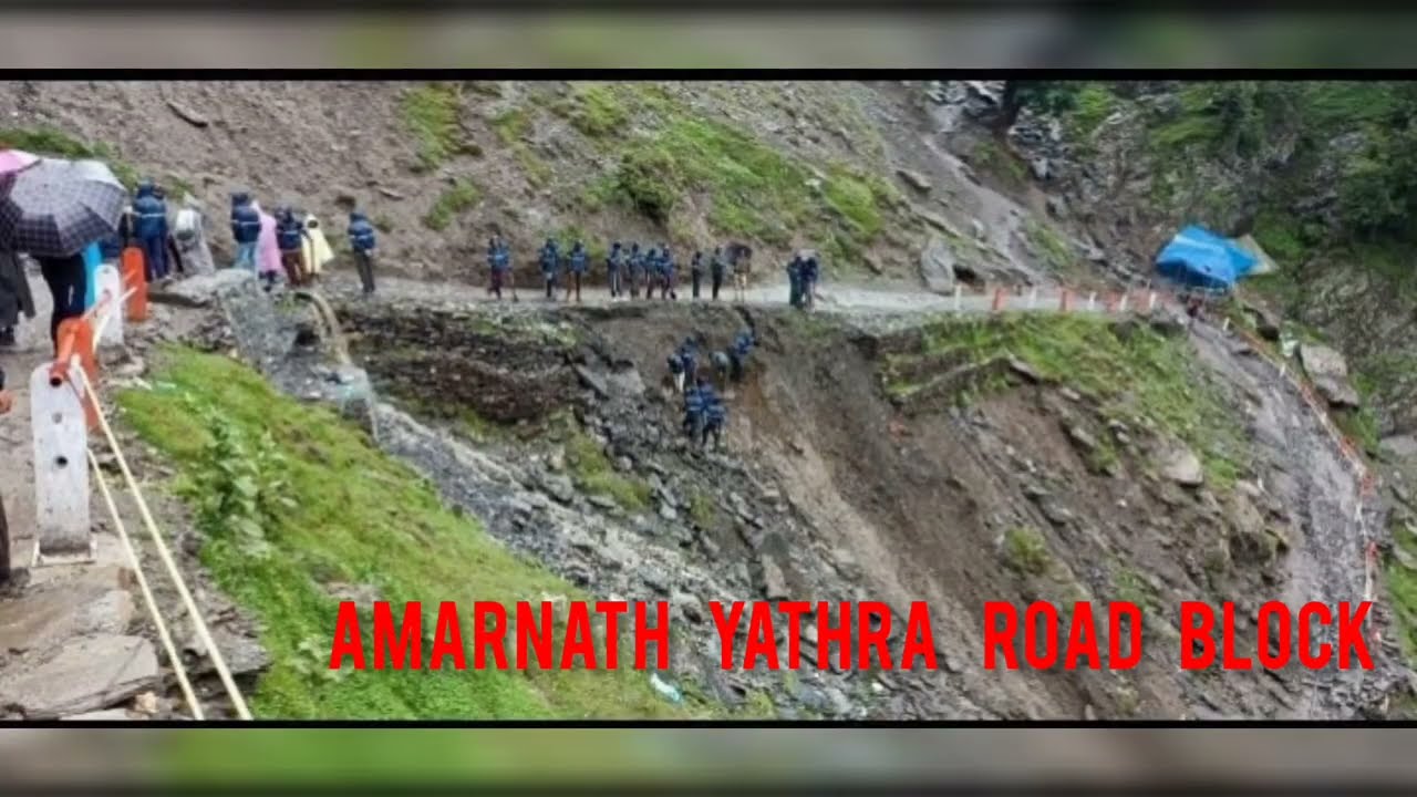 Amarnath Yatra Road Block 2023 #amarnath #mahadev #kedarnath #mahakal #shiva #ujjain #harharmahadev