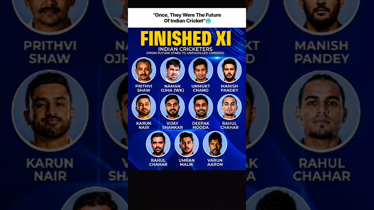 Once, they were the future of Indian cricket. 🥵 || #shortsfeed #viralvideo #cricketnews