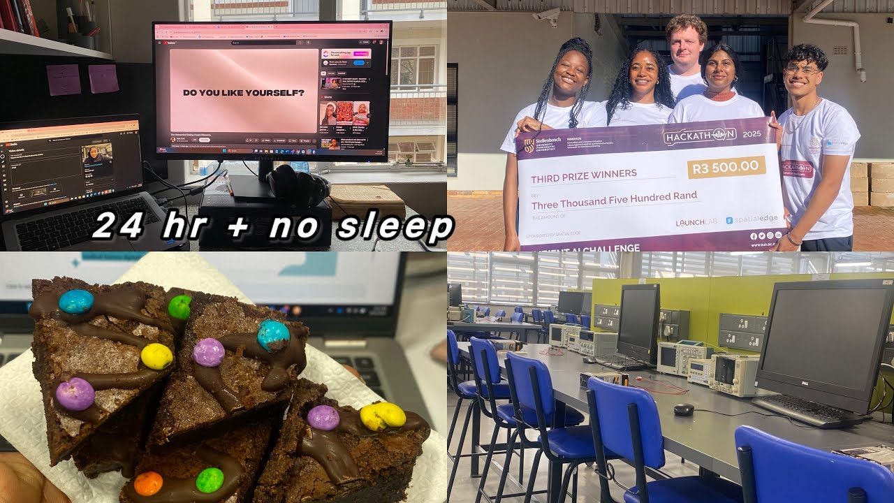 Days in the life of an Engineering student at Stellenbosch University | Winning Hackahton, Gym