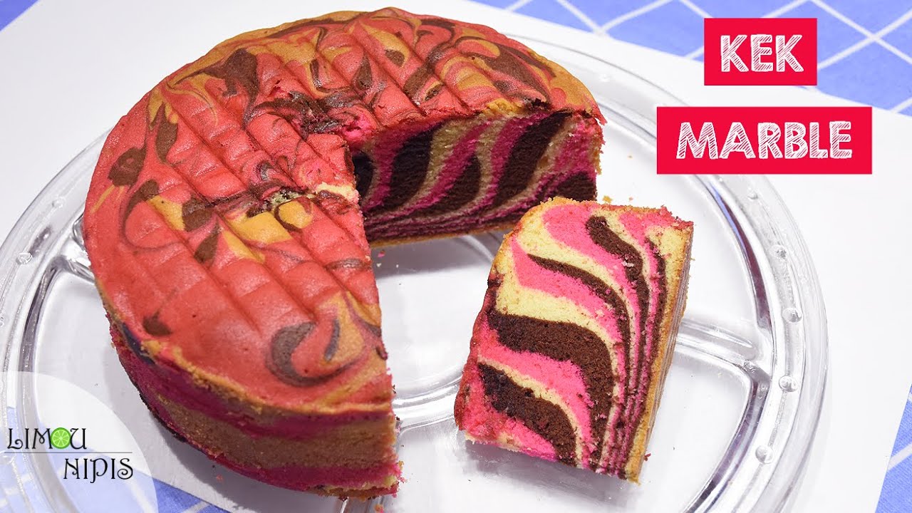 KEK MARBLE YANG GEBU DAN LEMBUT TANPA OVALETT