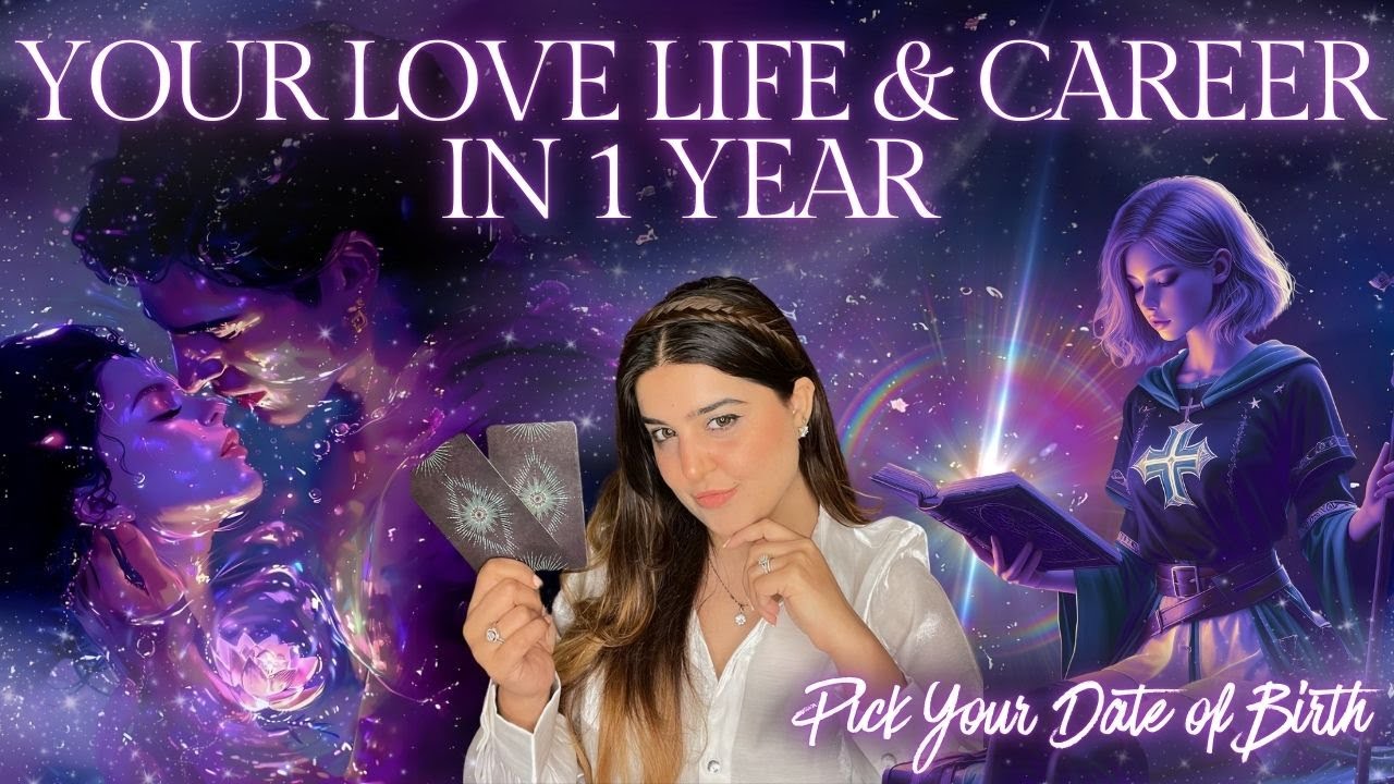 Psychic Tarot Reading🔮What will happen in your Love Life & Career in 1 Year ? Pick your DOB | Hindi✨
