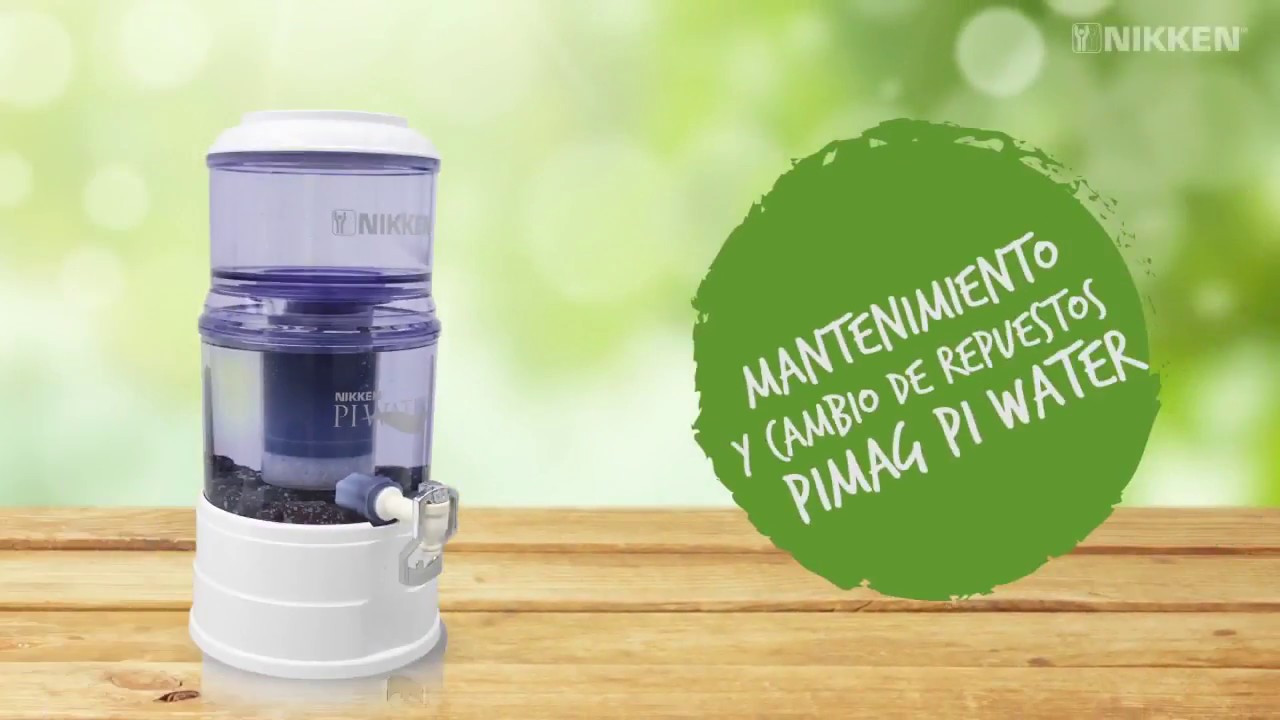 Mantenimiento y cambio de repuestos Pi Water Nikken - Compra segura en www.bienestartotal.co