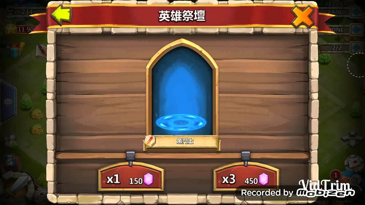 Castle Clash lucky 12,000 gem rolls