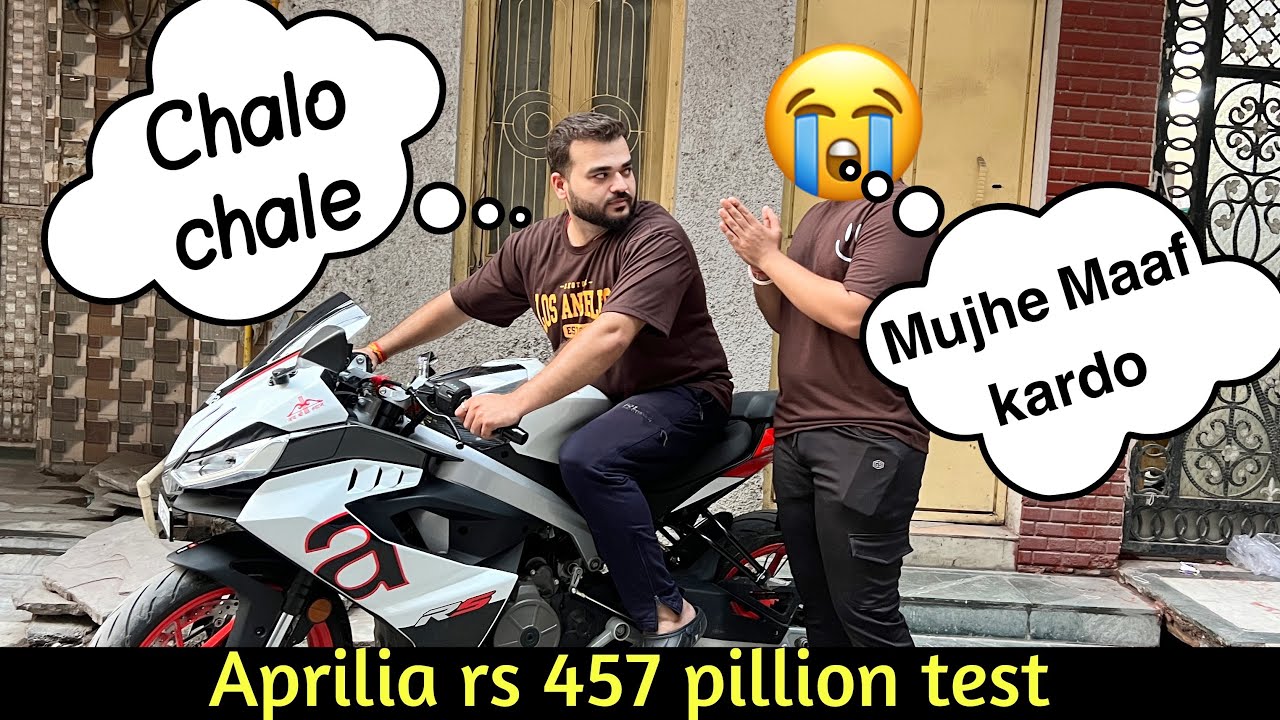 Aprilia rs 457 par Pillion test kar lia | Ye kya ho gya |  Explore n more