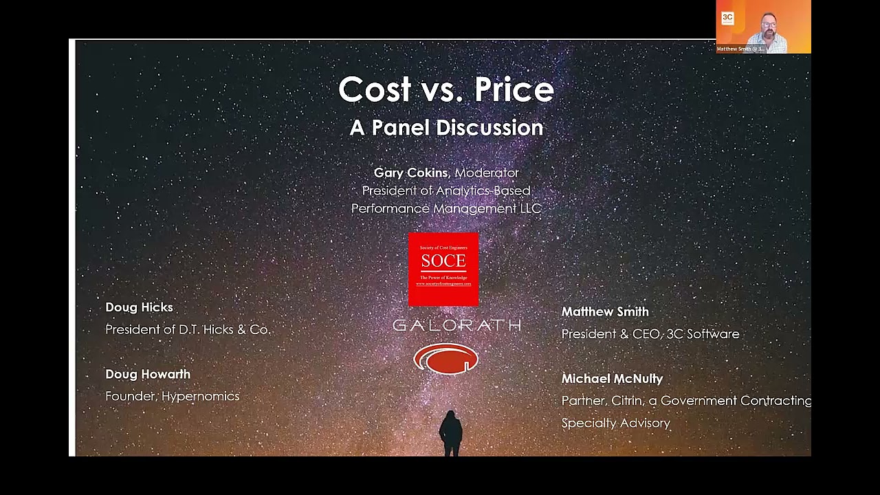 Cost vs Price   Panel Discussion