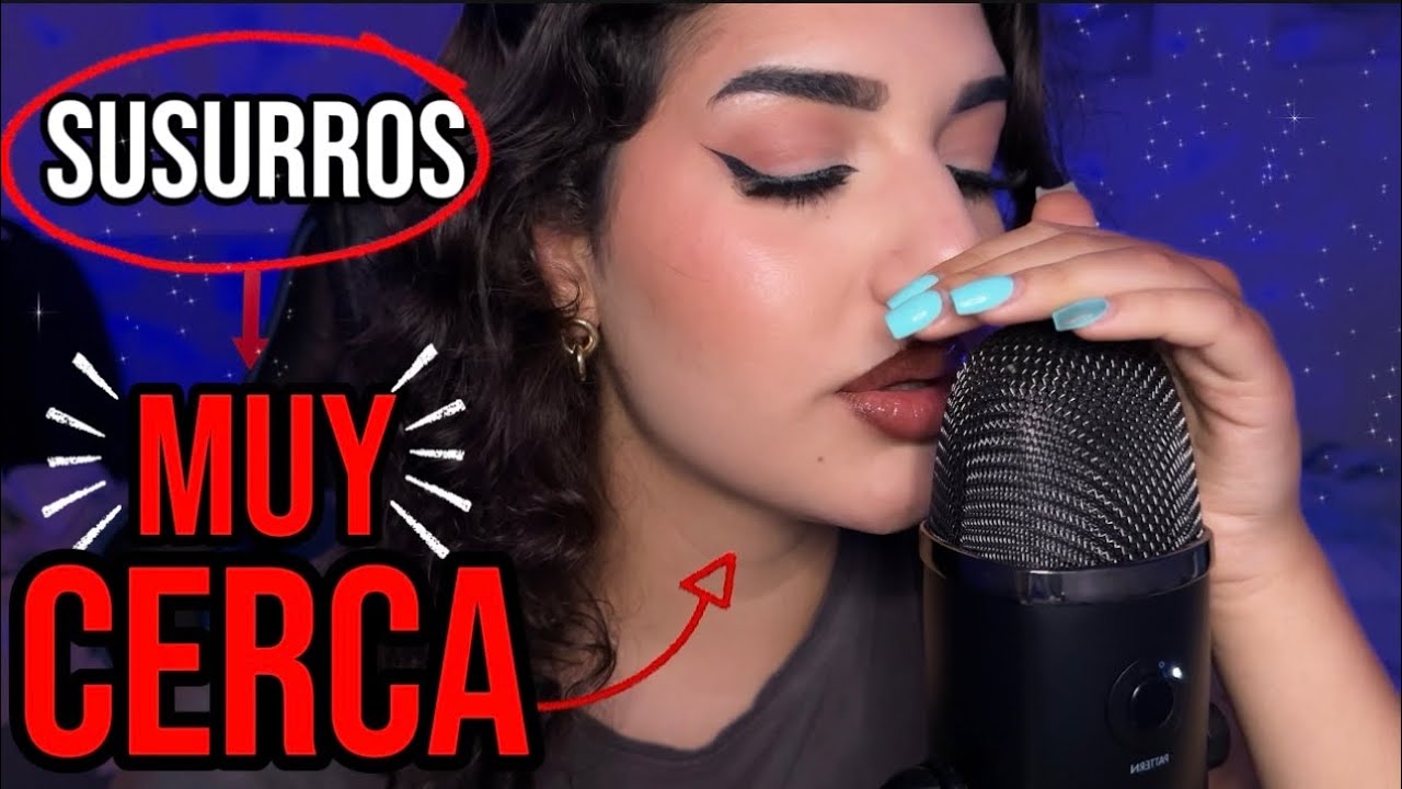 ASMR Susurros MUY CERCA del micro 🧠😴
