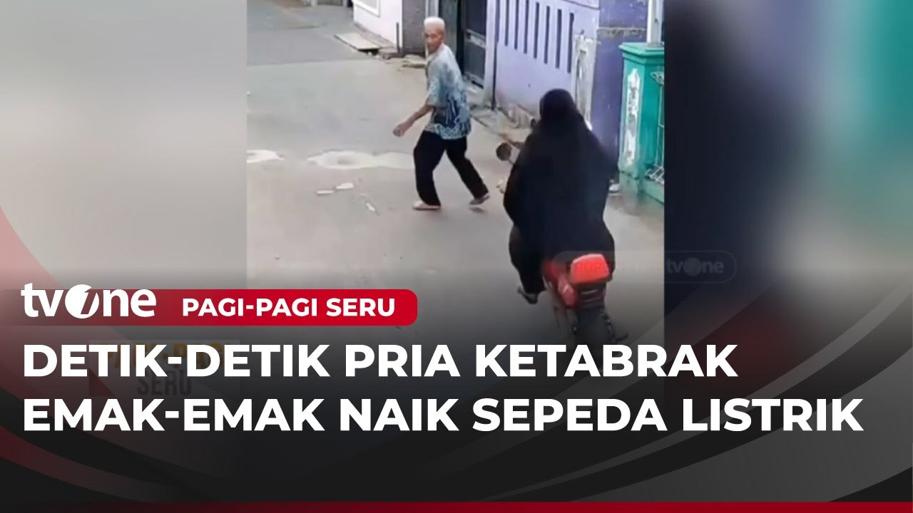 Pria ini Pura-Pura Pingsan Saat Kesenggol Sepeda Listrik | Pagi-Pagi Seru