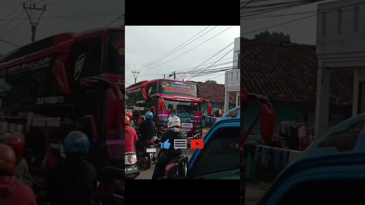 ketika anak anak melongo melihat bus dari PO. bagus trans #shortsvideo #shorts #bus