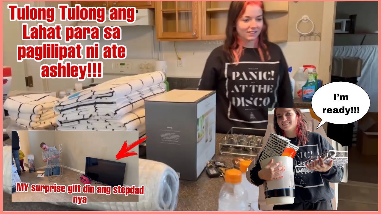 TULONG TULONG ANG LAHAT PARA SA PAGLILIPAT BAHAY NI ATE ASHLEY | SURPRISE GALING SA KANYANG STEPDAD