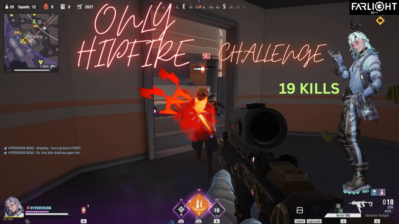 Challenge: ONLY HIPFIRE GAMEPLAY [19 KILLS] SOLO vs SQUAD | Farlight 84 | PC 4k 60fps |