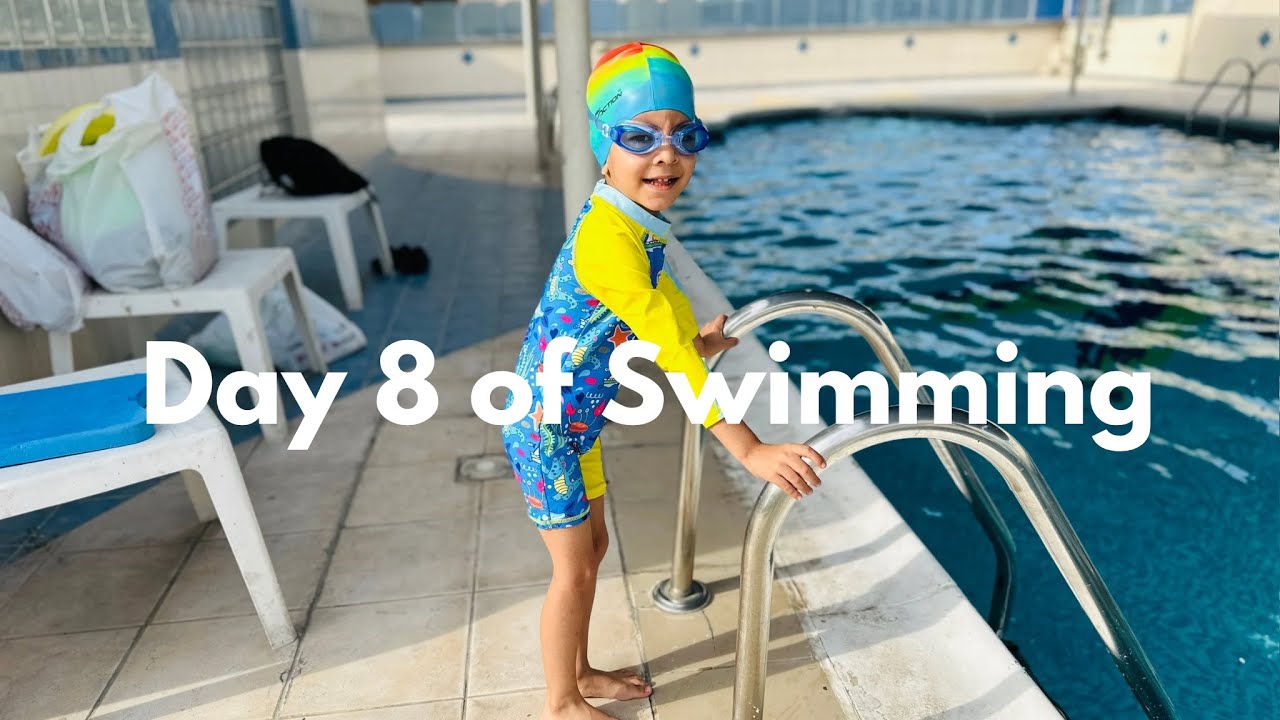 Day 8 Swimming Progress | Kicking, Floating & Dipping Practice 🌊