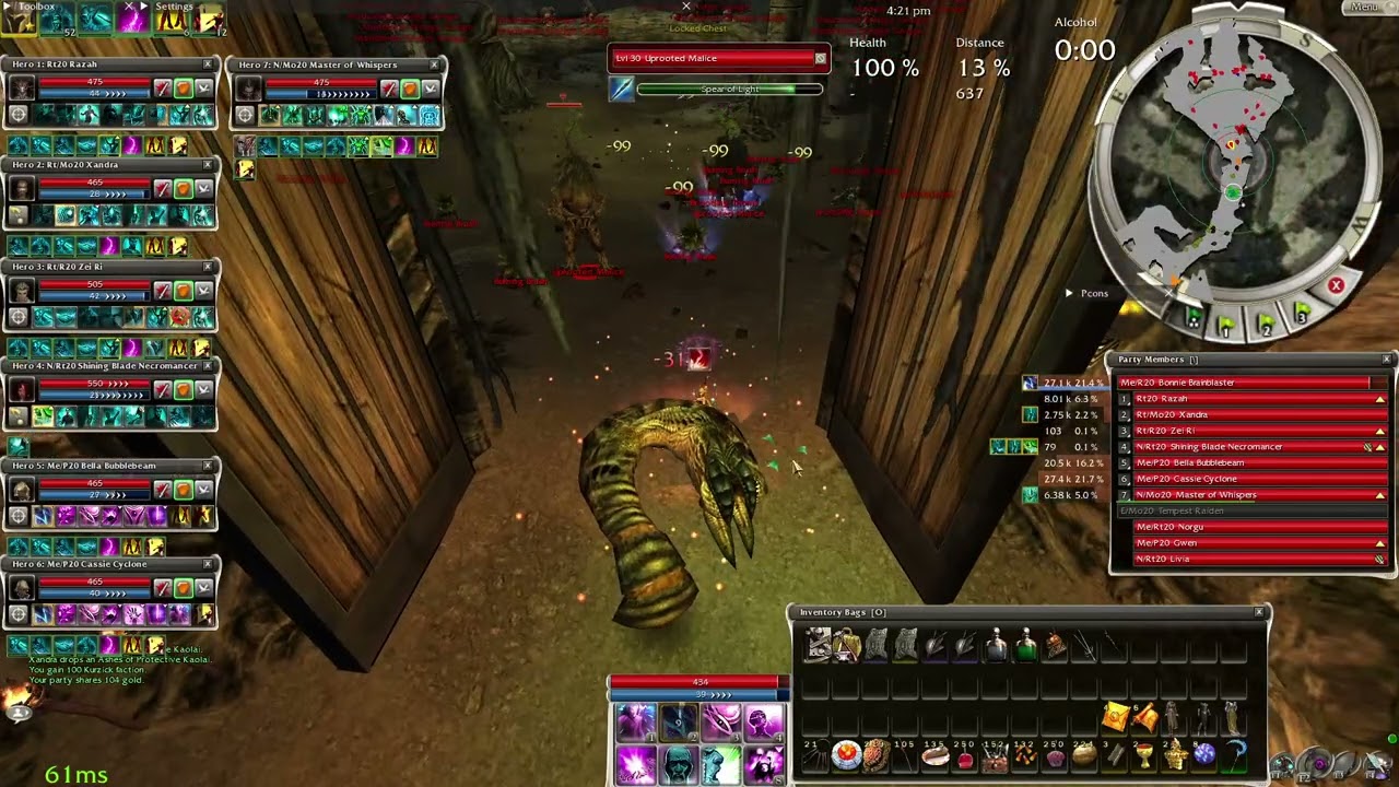 Urgoz Warren HM with heroes and cons - Guild Wars