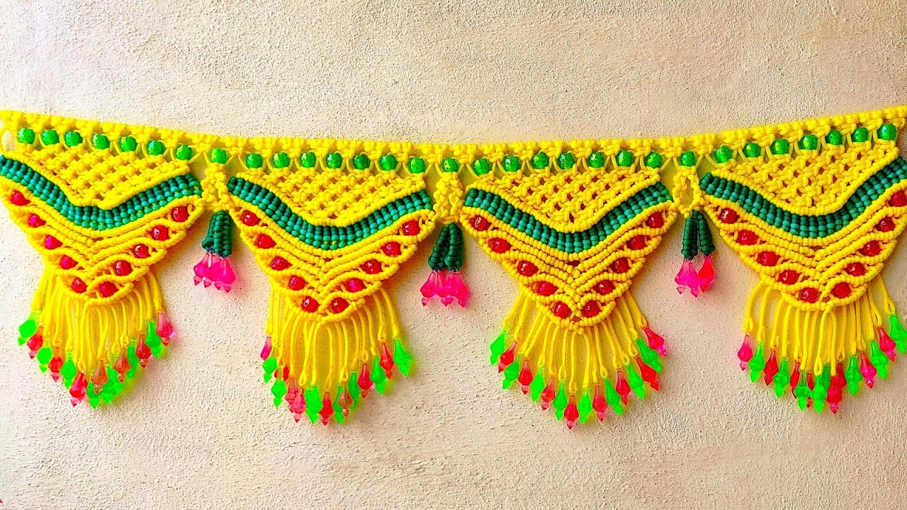 Macrame Diwali🪅  New Design Toran Tutorial  !! Full Part