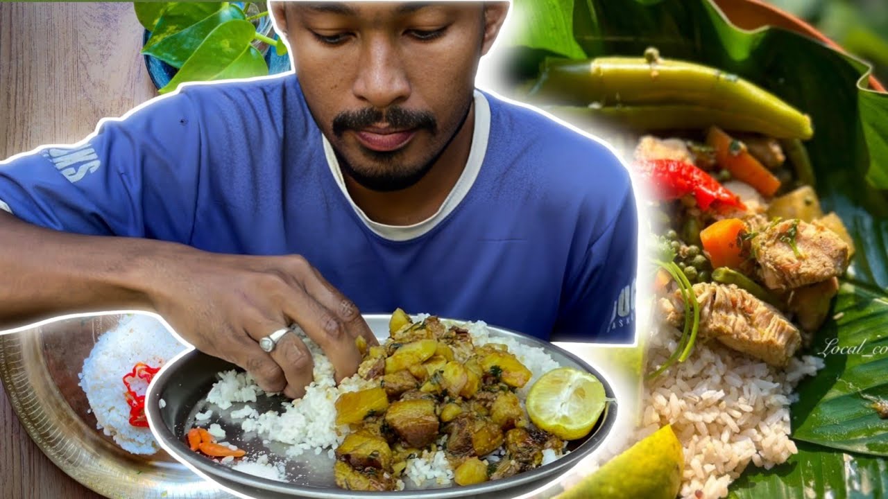 North East style prok recipe with rice 🌶️@JugalVlog-v7y 